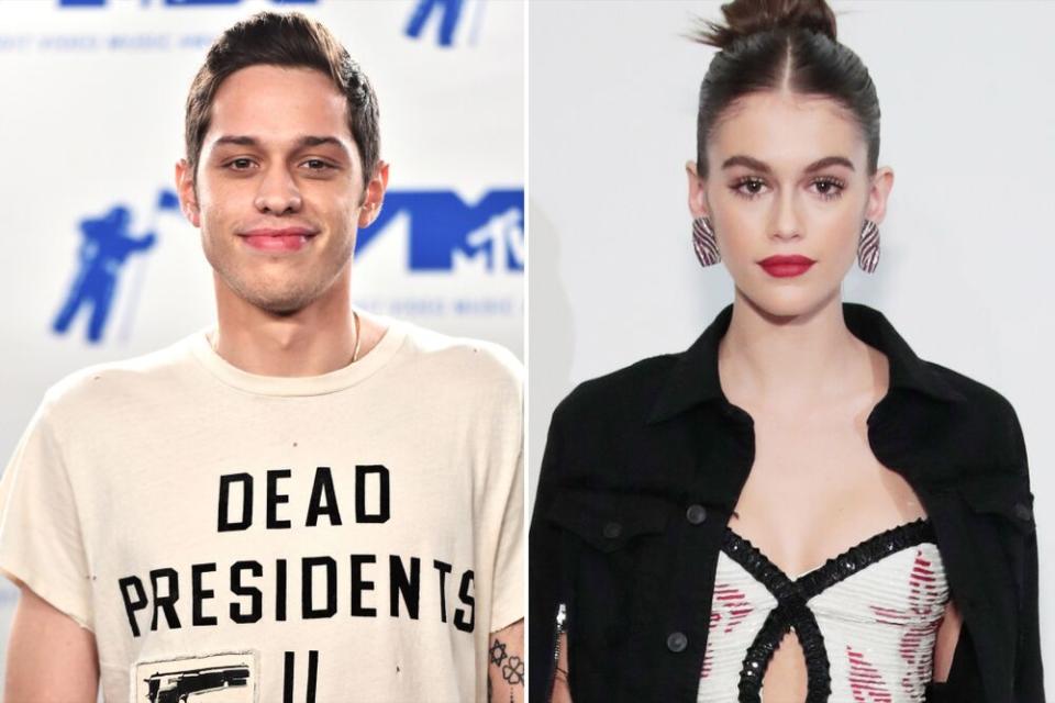 Pete Davidson, Kaia Gerber | Alberto E. Rodriguez/Getty Images; Cindy Ord/Getty Images