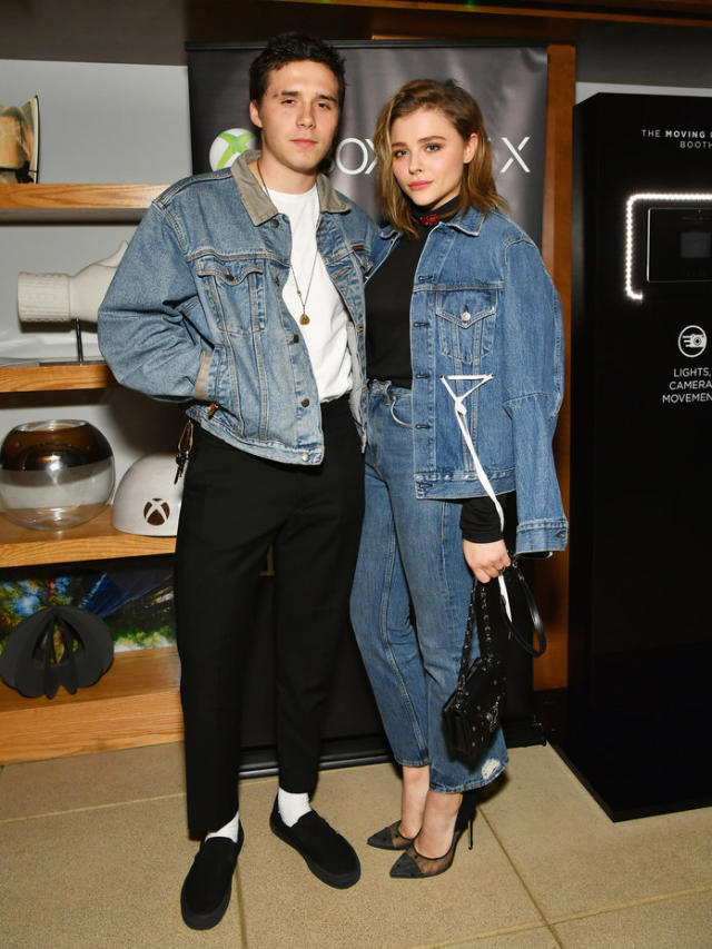 Brooklyn Beckham kisses girlfriend Chloe Grace Moretz on a romantic date  night in New York City