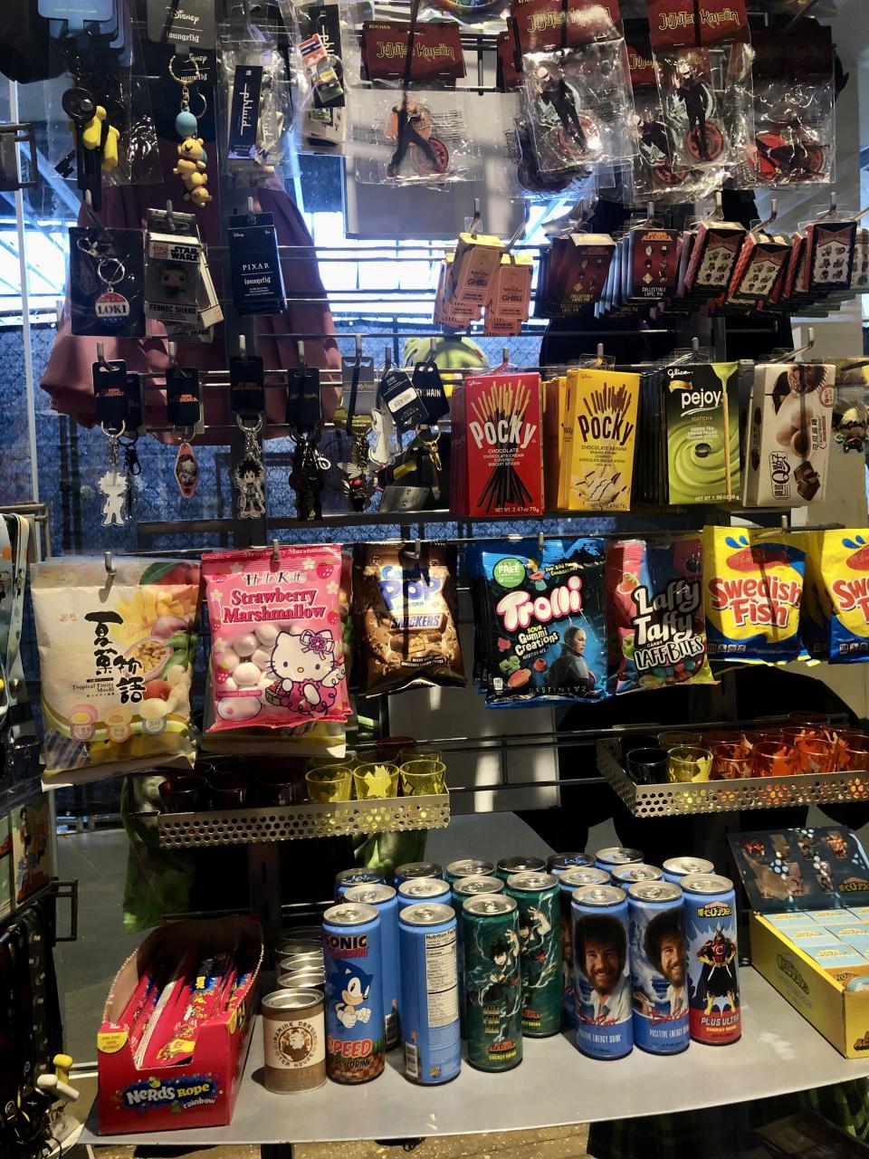 Snack aisle at Hot Topic