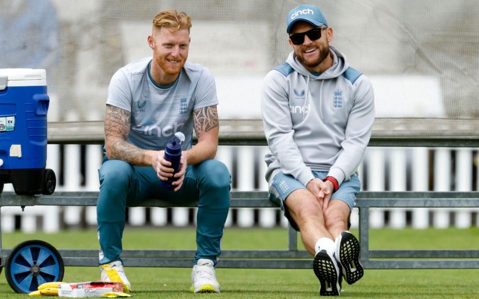 Ben Stokes and Brendom McCullum - PA