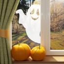 <p><strong>NutmegWallStickers</strong></p><p>etsy.com</p><p><strong>$9.80</strong></p><p>Okay, so this one won't scare the neighbors, but at least you'll have a cute little ghost friend to greet you! Plus, if white is too basic, you can get the ghost in a whole range of colors.</p>