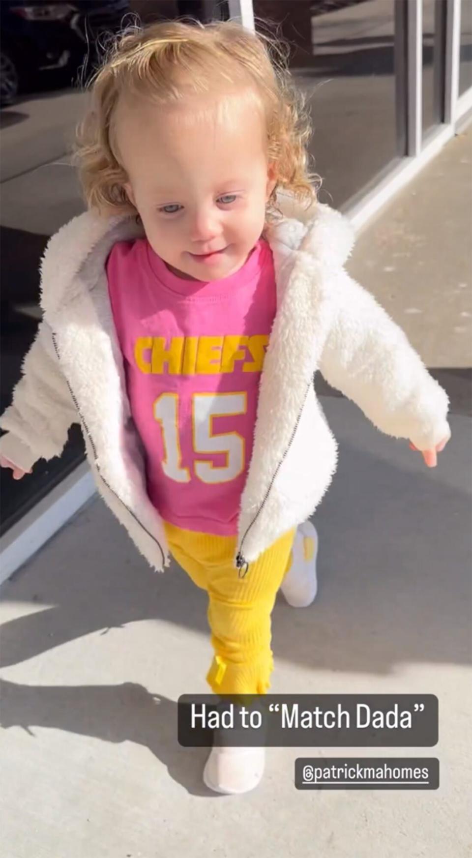 Brittany Mahomes Shares Sweet Photo of Daughter Sterling Wearing Dad Patrick's Jersey Number