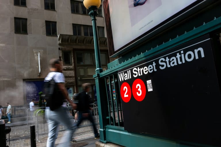 Station de métro Wall Street à New York (SPENCER PLATT)