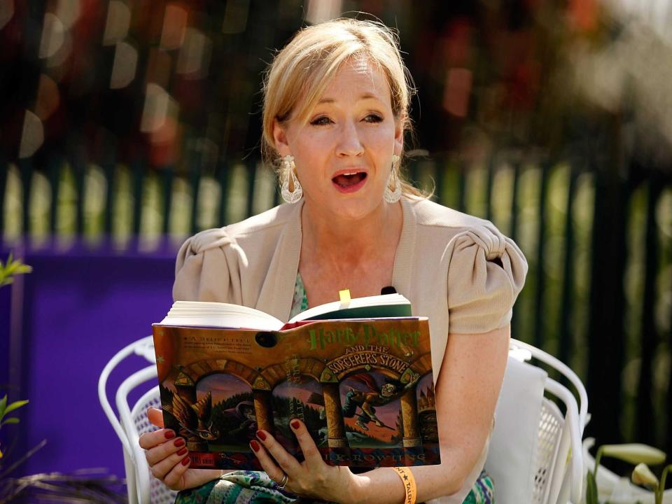 J.K. Rowling reading Harry Potter at White House