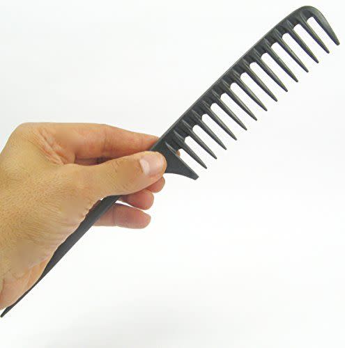3) Tearsheet Carbon Wide Tooth Rake Comb