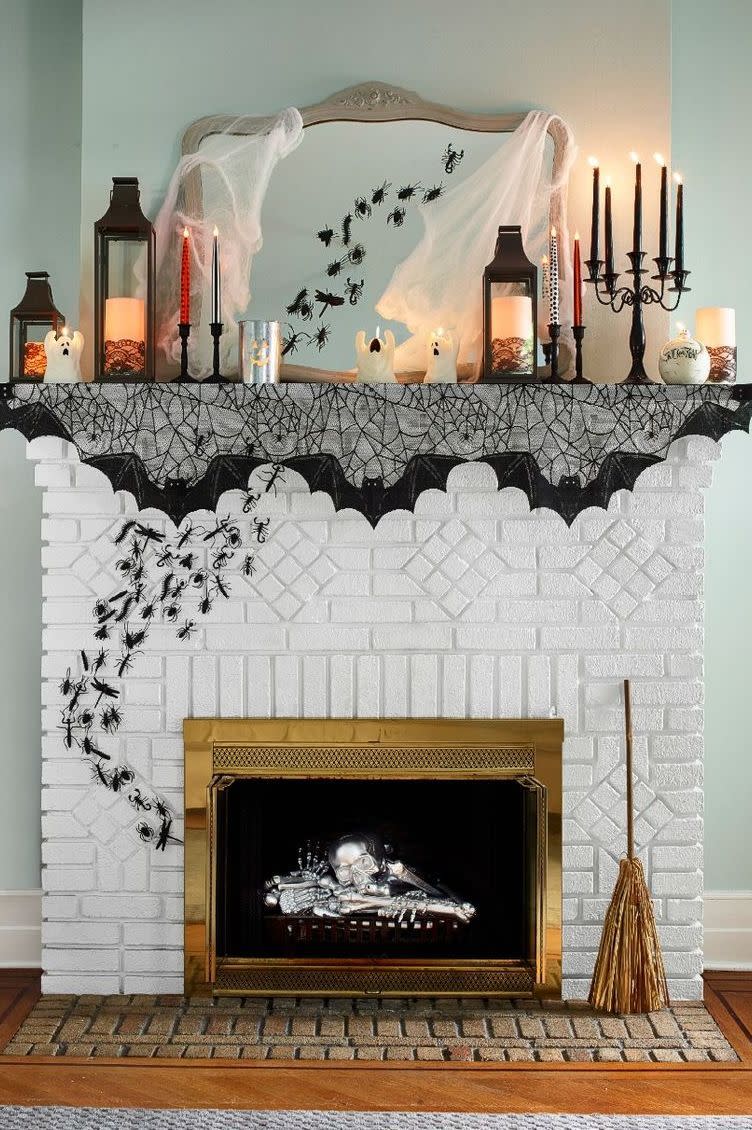 Spooky Mantel Decor