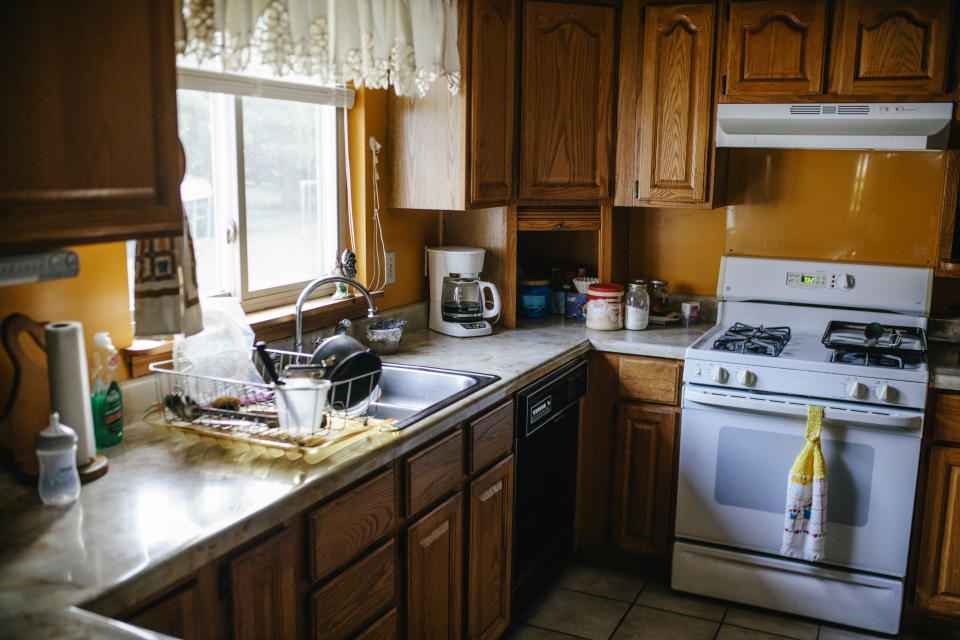 kitchen with sink and stove