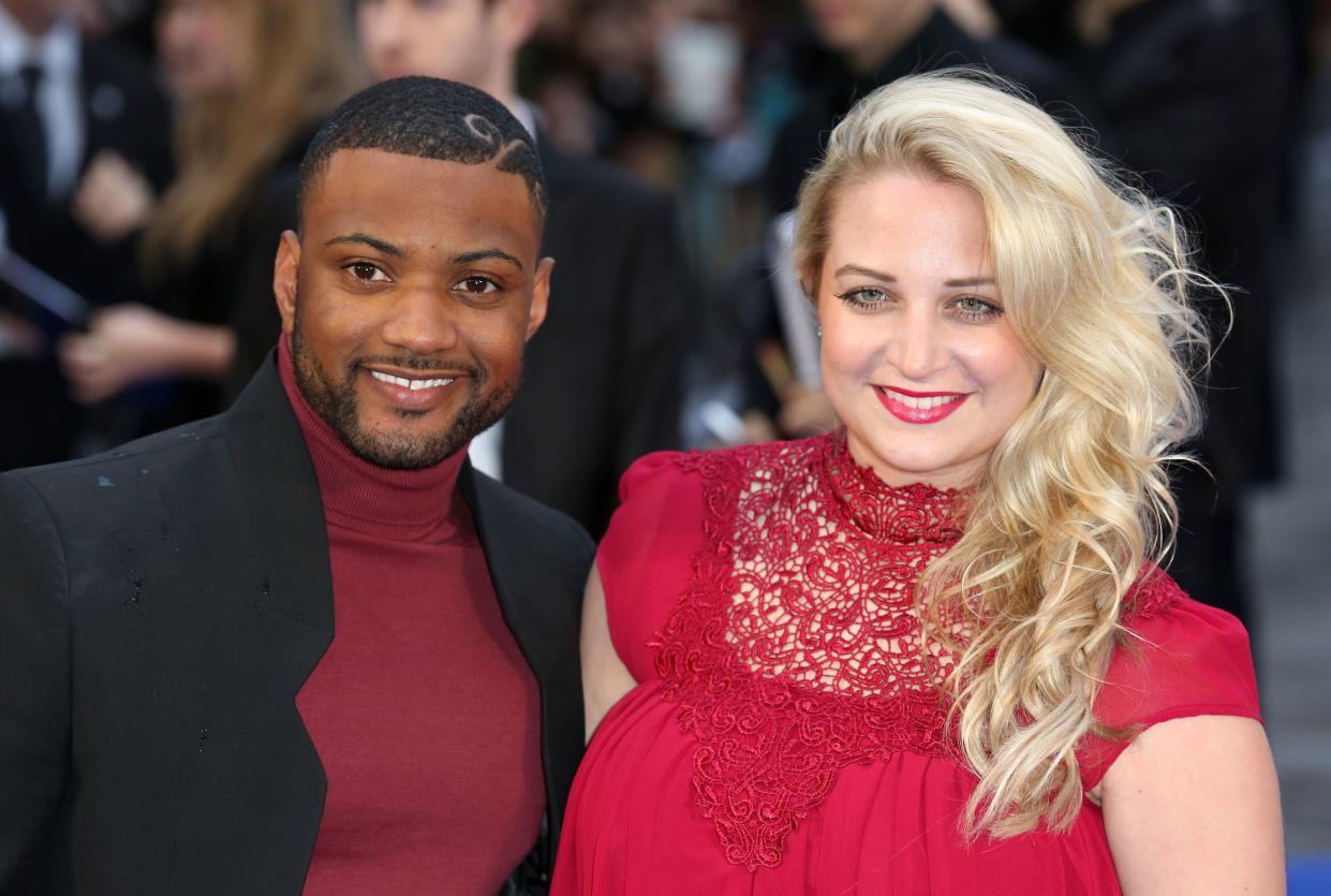 JB Gill and Chloe Tangney attend the UK Premiere of 