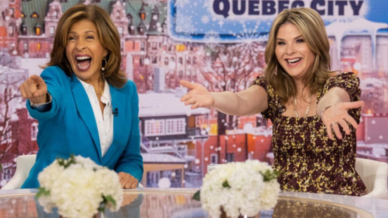  Today with Hoda & Jenna hosts Hoda Kotb and Jenna Bush Hager. 