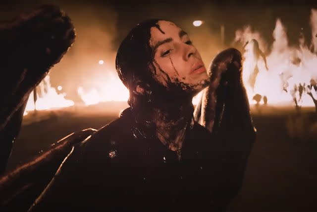 <p>Billie Eilish/YouTube</p> Billie Eilish - 'all the good girls go to hell'.