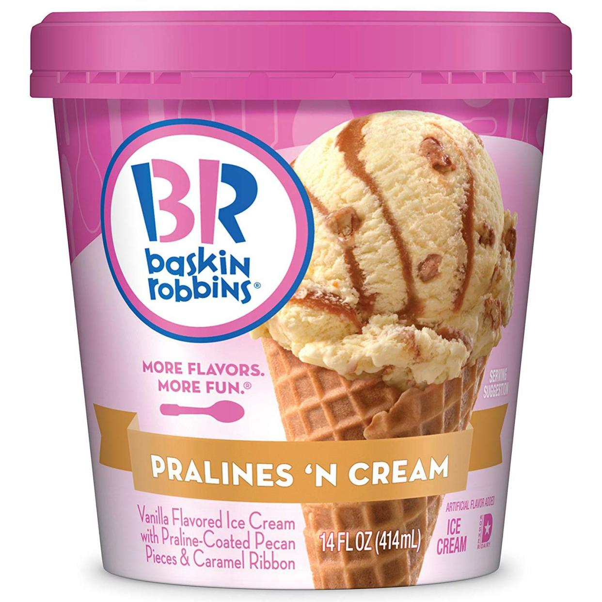 Baskin Robbins Pralines & Cream ($4.49 / per pint)