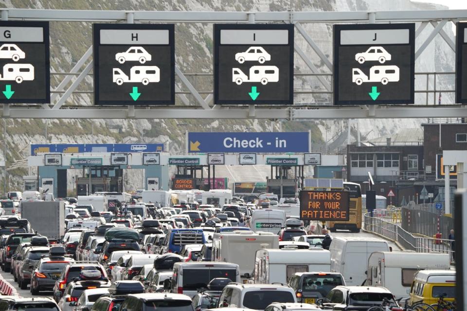 Traffic was bumper to bumper again on Saturday morning (Gareth Fuller/PA) (PA Wire)