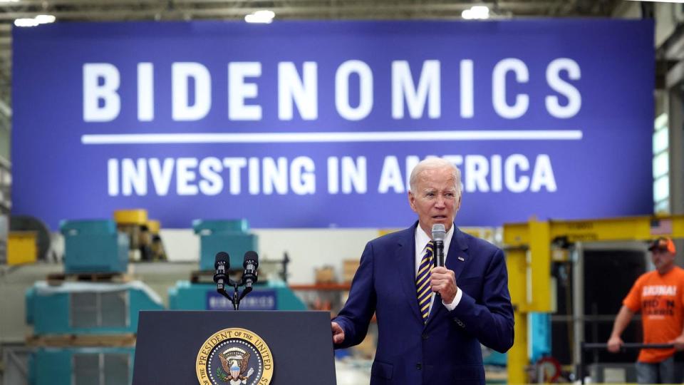 President Biden Delivers Remarks On Bidenomics In Milwaukee