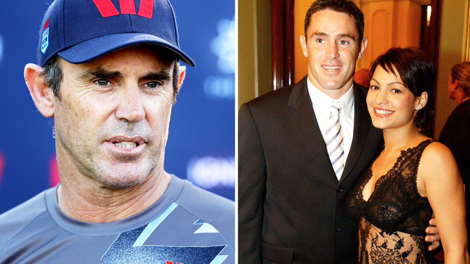 Brad Fittler, pictured here with wife Marie. 