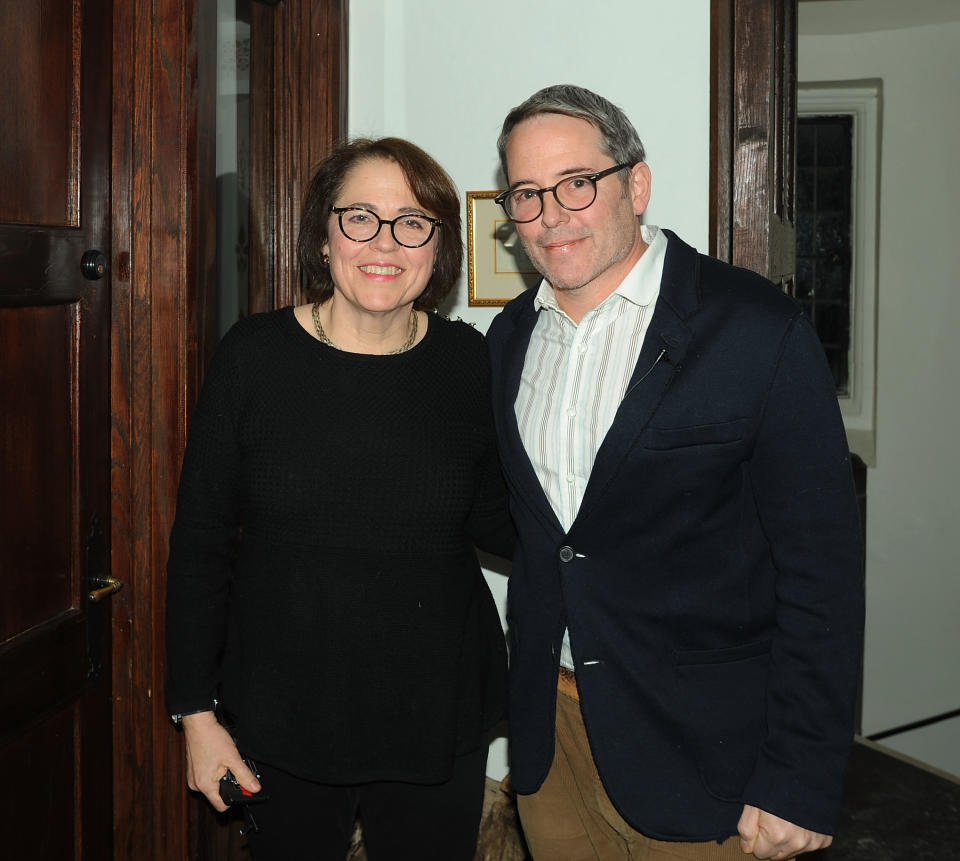 Matthew Broderick and his sister, the Rev. Janet Broderick, in 2018. (Photo: Bobby Bank/Getty Images)