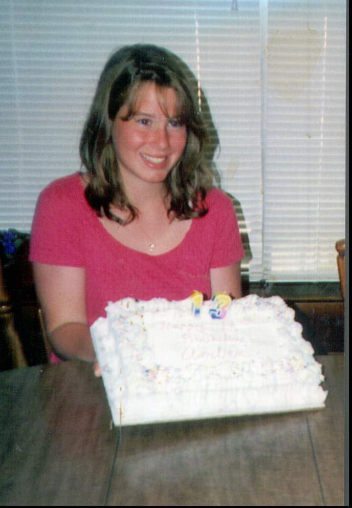 In this photo provided in 1998 by the Racine County Sheriff is Amber Gail Creek on her 13th birthday. Authorities in Wisconsin and Oklahoma used DNA and fingerprint analysis to connect James P. Eaton of Palatine, Ill., to the cold-case slaying of Creek, a teenage runaway whose battered body was found in a Wisconsin marsh in 1997, Wisconsin authorities said Tuesday, April 8, 2014. (AP Photo/Racine County Sheriff via the Racine Journal Times)