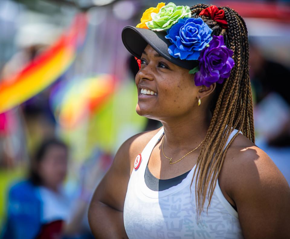 Jarissa Greenard attends Franklin Pride 2023 at Harlinsdale Park Saturday, June 3, 2023.