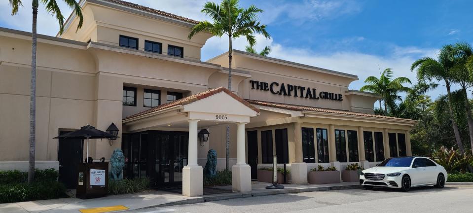 Outside Capital Grille in North Naples at Mercato.