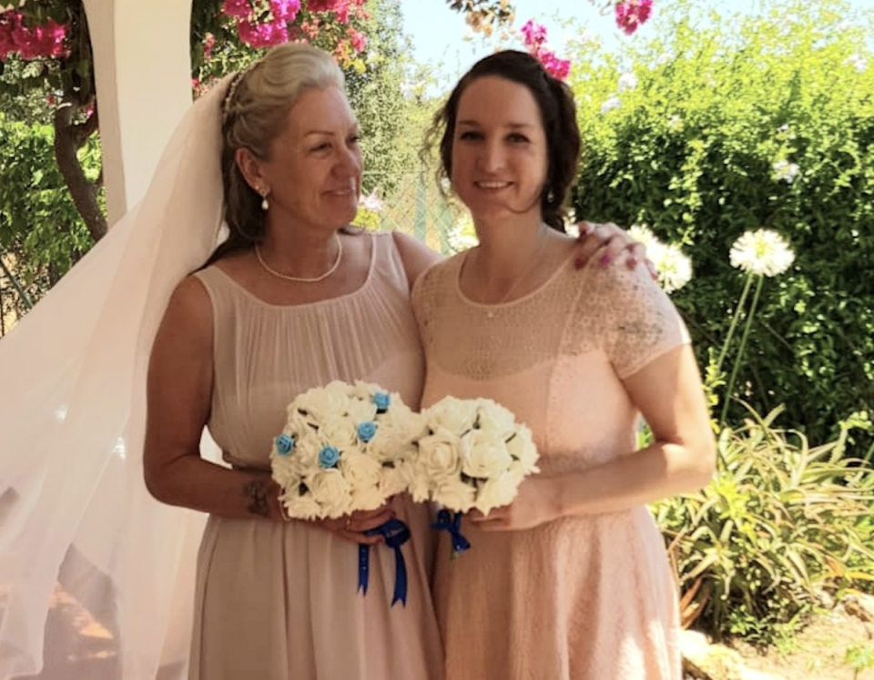 Sarm Heslop, right, with her mother Brenda Street. Heslop has been missing for two years after disappearing from her boyfriend’s boat in the US Virgin Islands (Courtesy of Heslop family)