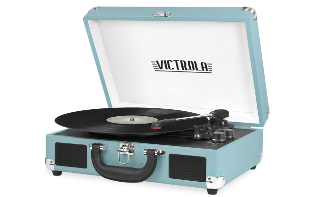  Tocadiscos de vinilo con altavoces, tocadiscos vintage