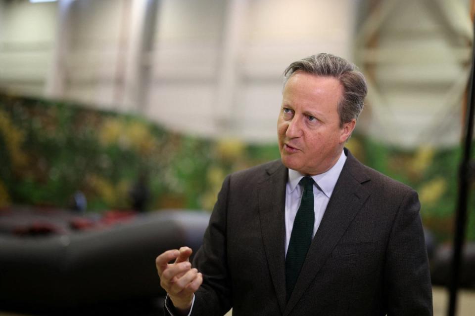 David Cameron was in No 10 when an internal investigation into the Horizon system was dropped (PA)