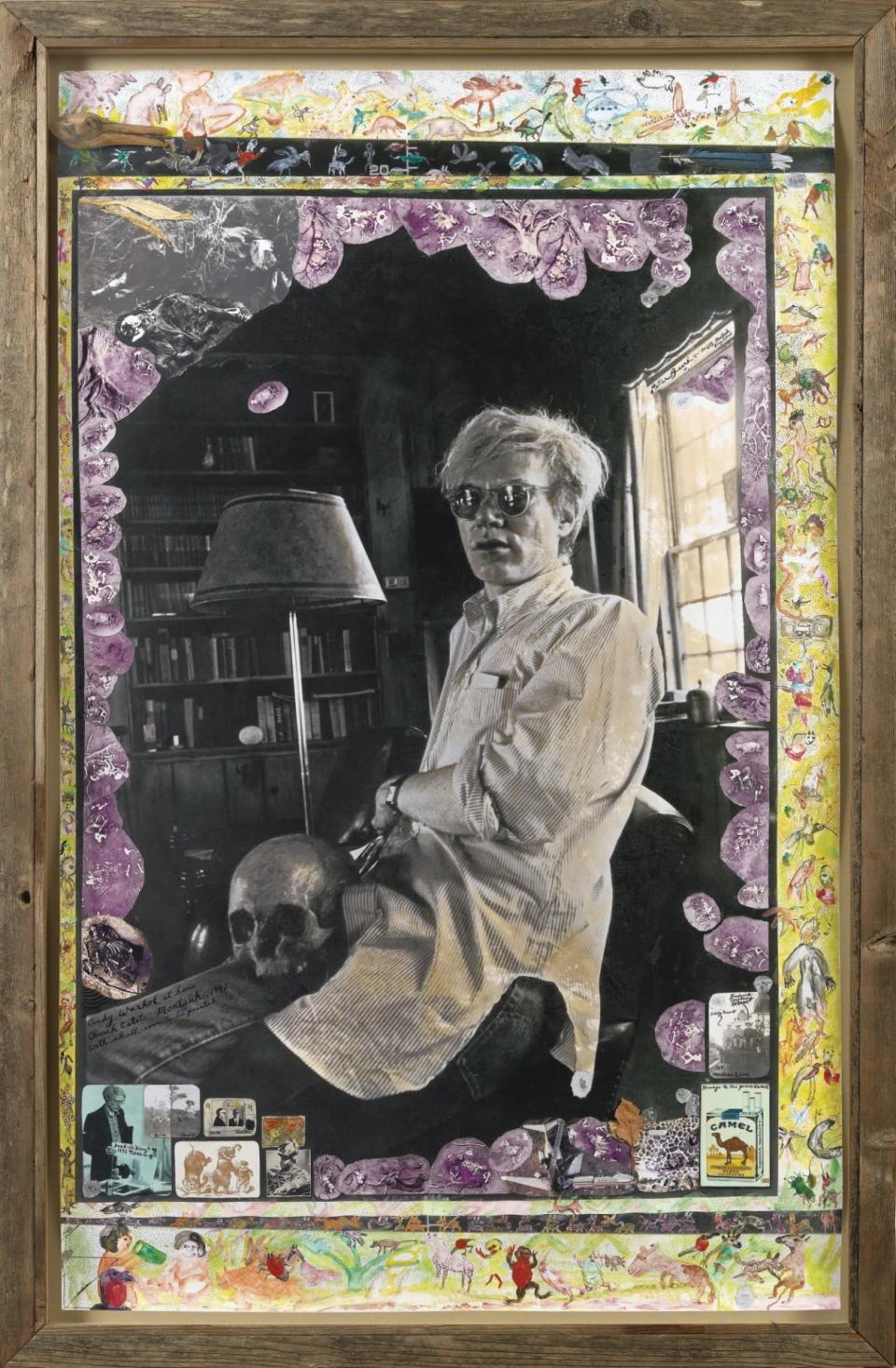 <p>“Andy Warhol at Home, Church Estate, Montauk,” a 1972 photo collage by Peter Beard framed in driftwood, <a href="http://bit.ly/1NS9Rld" rel="nofollow noopener" target="_blank" data-ylk="slk:sold at auction;elm:context_link;itc:0;sec:content-canvas" class="link ">sold at auction</a> for about 52,000 euros ($57,000 at current exchange rates).</p>