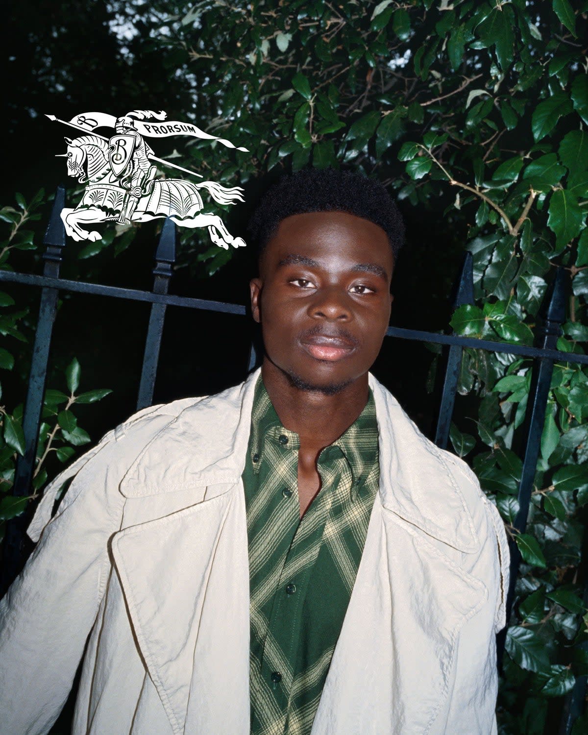 Bukayo Saka (Burberry / Tyrone Lebon)