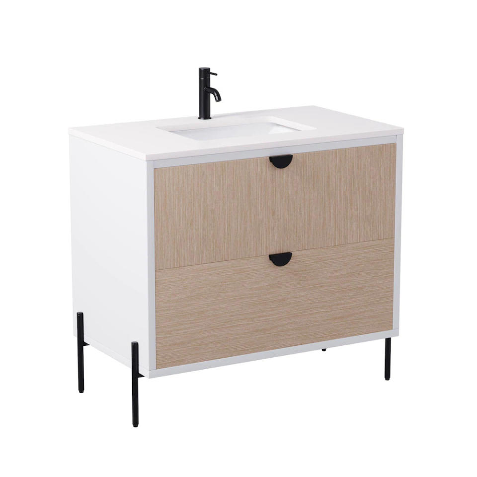 GlucksteinElements Larson Freestanding Bath Vanity. Image via Home Depot.