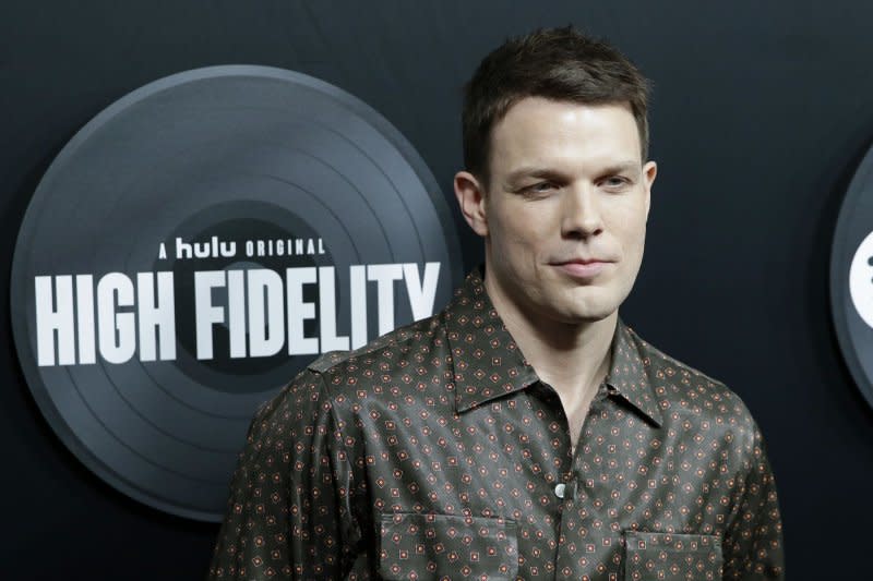 Jake Lacy attends the "High Fidelity" premiere in 2020. File Photo by John Angelillo/UPI