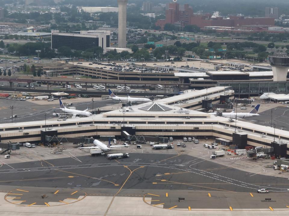 Newark Liberty International Airport on July 13, 2021 in Newark, New Jersey.