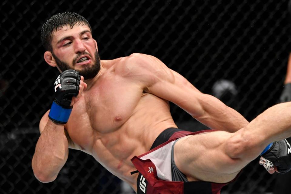 Rising UFC lightweight contender Arman Tsarukyan (Zuffa LLC via Getty Images)