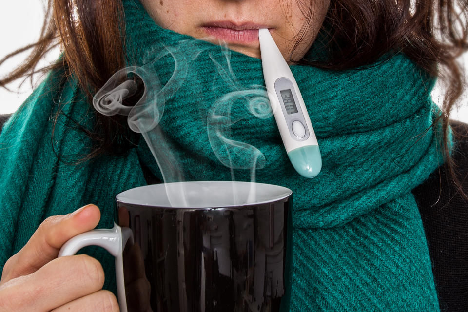 Woman Having A Cold