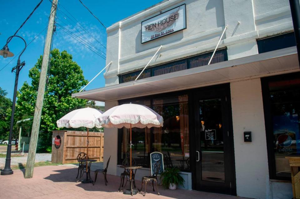 The Hen House, which serves wine, specialty cocktails and small bites, in Bay St. Louis on Wednesday, May 29, 2024. The bar also offers outdoor seating.