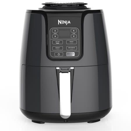 <p><strong>Ninja</strong></p><p>amazon.com</p><p><strong>$99.99</strong></p><p><a href="https://www.amazon.com/1550-Watt-Programmable-Reheating-Dehydrating-AF101/dp/B07FDJMC9Q/?tag=syn-yahoo-20&ascsubtag=%5Bartid%7C10063.g.34837796%5Bsrc%7Cyahoo-us" rel="nofollow noopener" target="_blank" data-ylk="slk:BUY IT HERE;elm:context_link;itc:0;sec:content-canvas" class="link ">BUY IT HERE</a></p><p>For the foodie who wants to live a healthy lifestyle in 2020 without sacrificing taste, check out an air fryer. This last minute gift idea from Walmart will arrive in time for the holidays courtesy of free two-day shipping.</p>