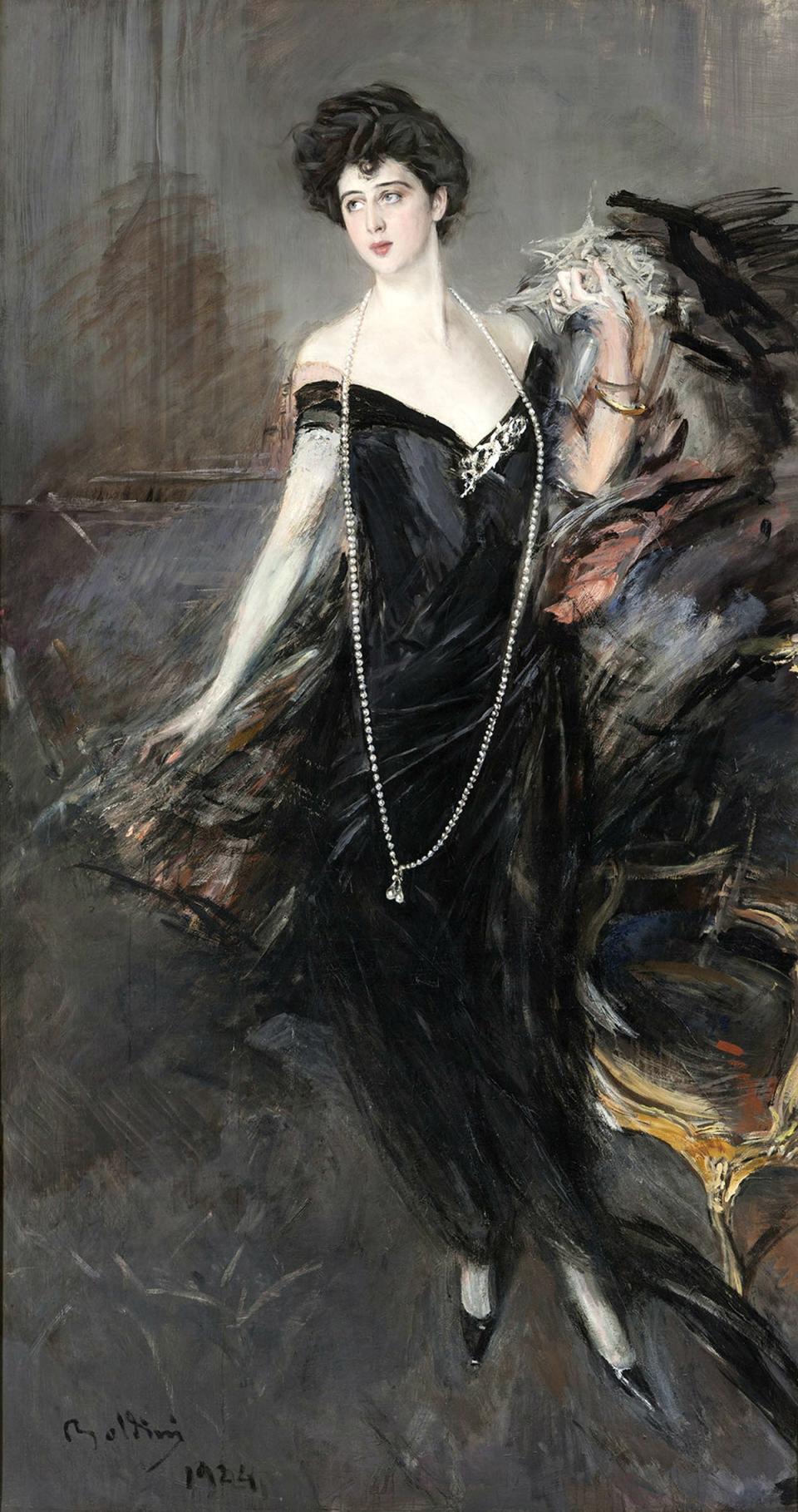 Boldini's infamous painting of Belle Epoque socialite Donna Franca Florio