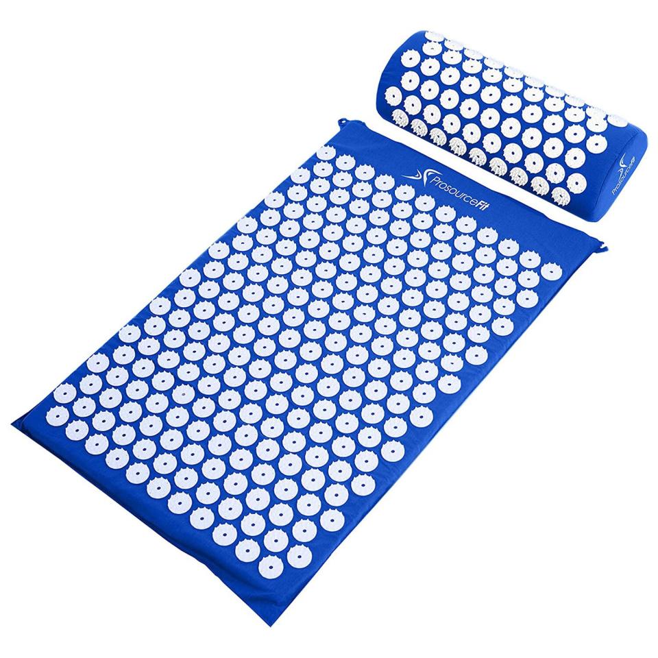 ProsourceFit Acupressure Mat and Pillow Set for Back/Neck Pain Relief and Muscle Relaxation