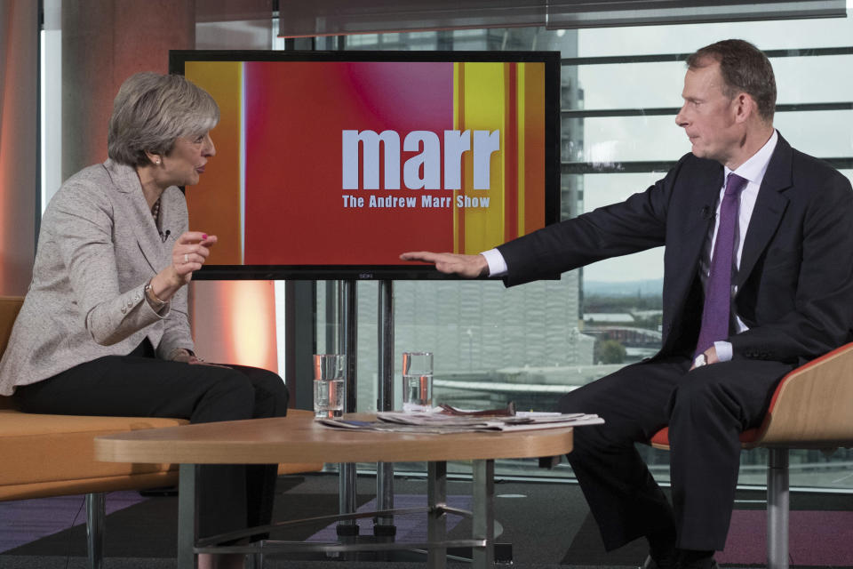 Politics presenter Andrew Marr made between £360,000 and £364,999.