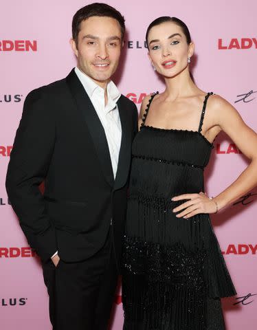 <p>Hoda Davaine/Dave Benett/Getty Images</p> Ed Westwick and fiancée Amy Jackson