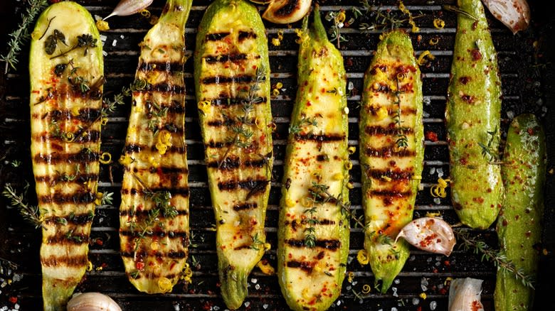 zucchini on the grill