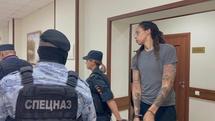 Brittney Griner in Russian court