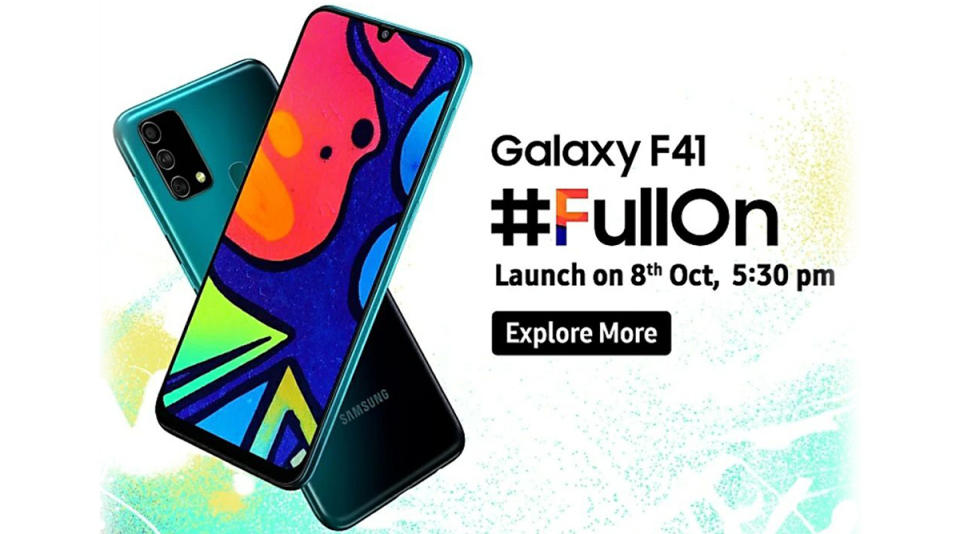 Samsung Galaxy F41 India Launch