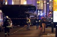 <p>The truck crashed into a Christmas market in Berlin, Germany. Photo: Fabrizio Bensch/Reuters</p><br>