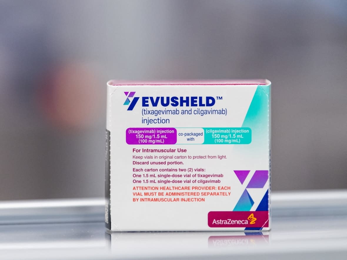 Evusheld was first offered to immunocompromised Albertans at the end of May. AHS is no longer recommending the preventative therapy and updated its website to reflect that change on Monday afternoon. (Jonathan Nackstrand/AFP/Getty Images - image credit)