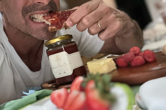 <p>nacho Figueras/instagram</p> Nacho Figueras' Instagram post with Meghan Markle's American Riviera Orchard jam on April 18, 2024