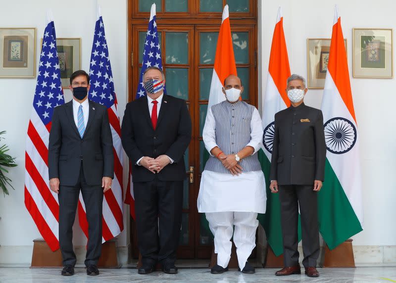 U.S. Secretary of State of Mike Pompeo and U.S. Defense Secretary Mark Esper visit India