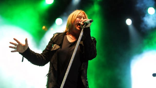 Joe Elliott, lead singer of the band Def Leppard.