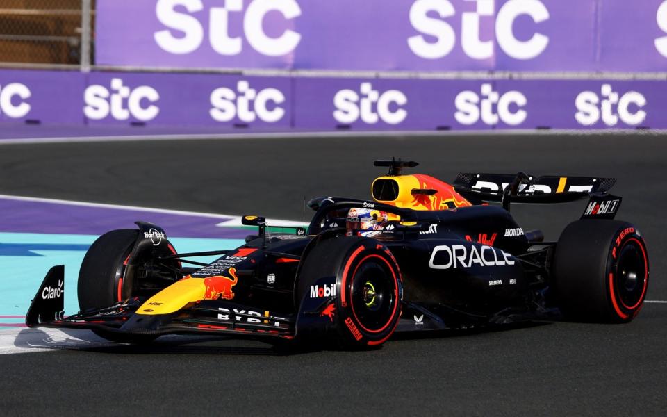 Saudi Arabian Grand Prix - Jeddah Corniche Circuit, Jeddah, Saudi Arabia - March 8, 2024 Red Bull's Max Verstappen during practice