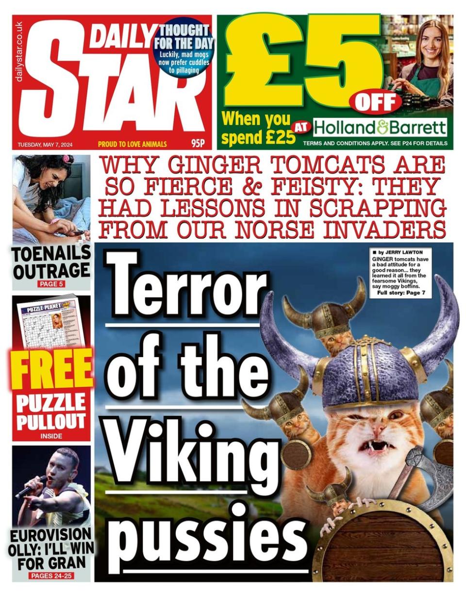 The Daily Star front page