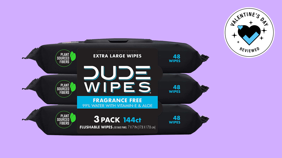 Cheap Valentine’s Day gifts under $25: Dude Wipes, flushable
