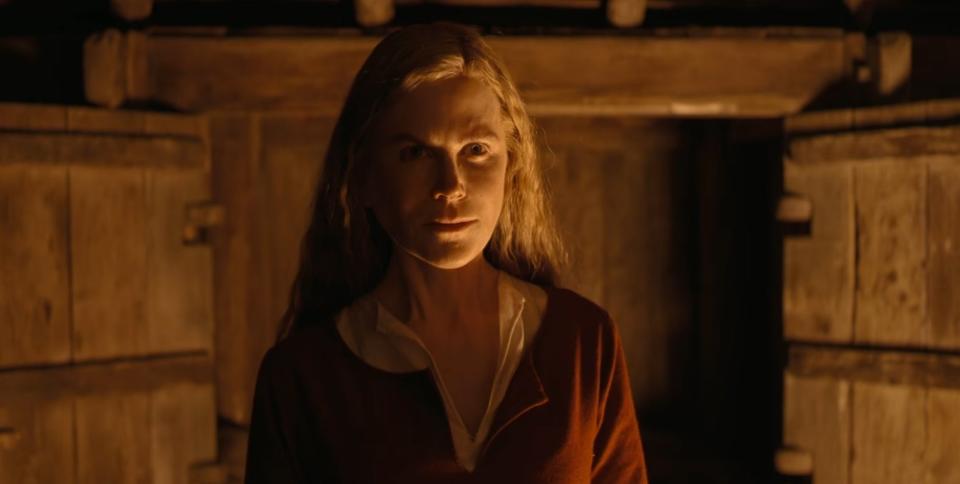 Gudrún in her house in "The Northman"